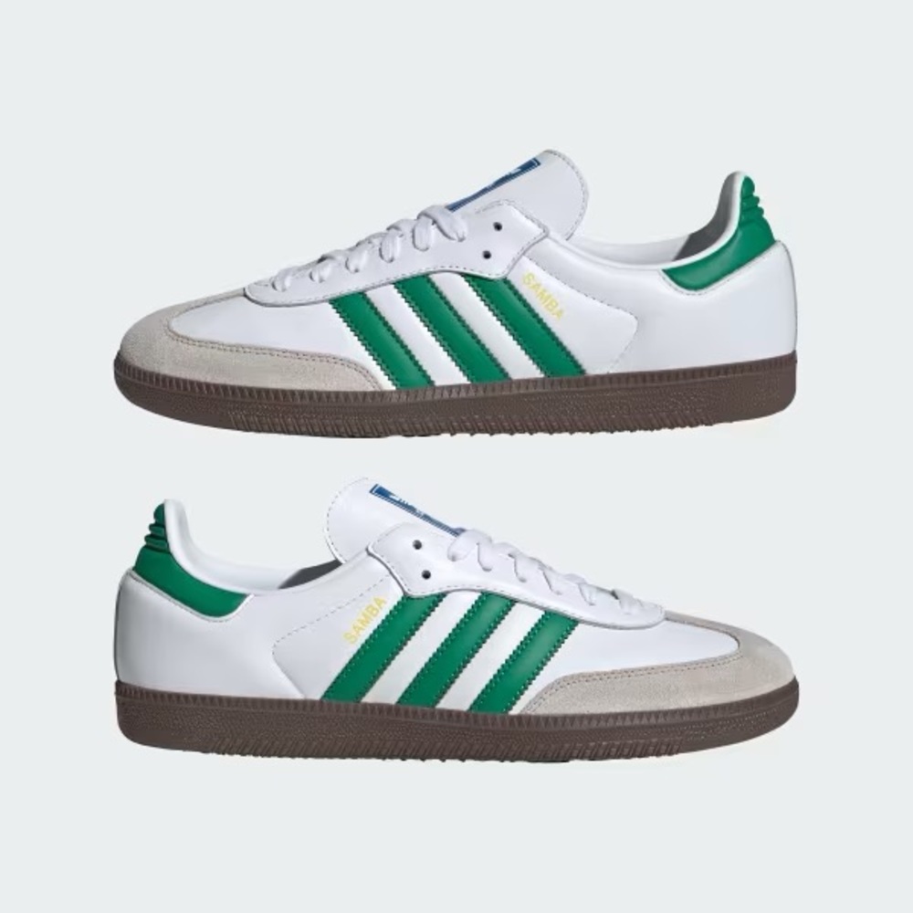 Adidas Samba White Green Sneakers